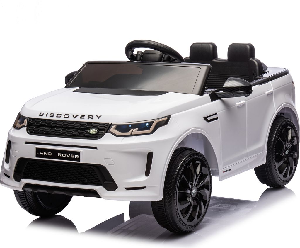 12V 4.5A.h LAND ROVER Discovery Sport Elektroauto Kinderauto mit 2 4G Fernbedienung LED Scheinwerfer MP3 Hupe und Musik Weiss