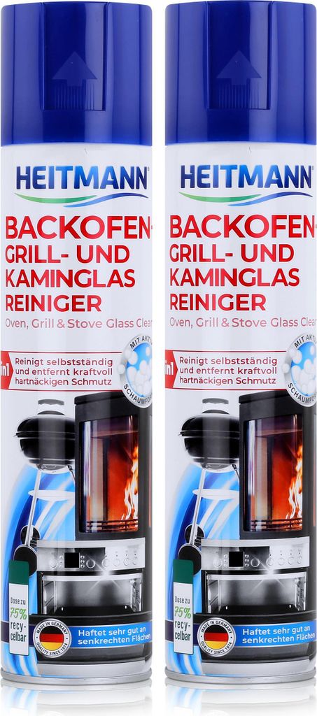 Heitmann Backofen-Grill und Kaminglas Reiniger 400ml - Löst Produktbild 