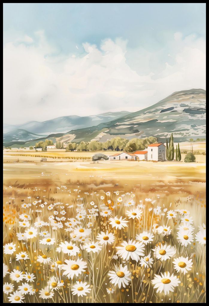 Plakat 67,5x100cm Ruhiger Ländlicher Tag