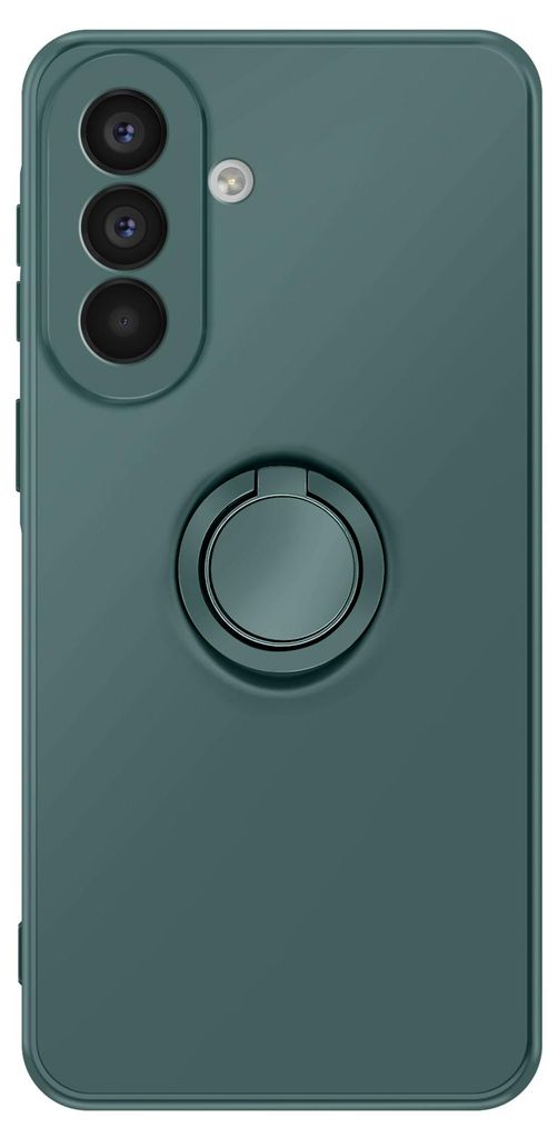 Avizar, Soft Touch Hülle Galaxy A57 mit magnetischem Ring Standfunktion, Grün