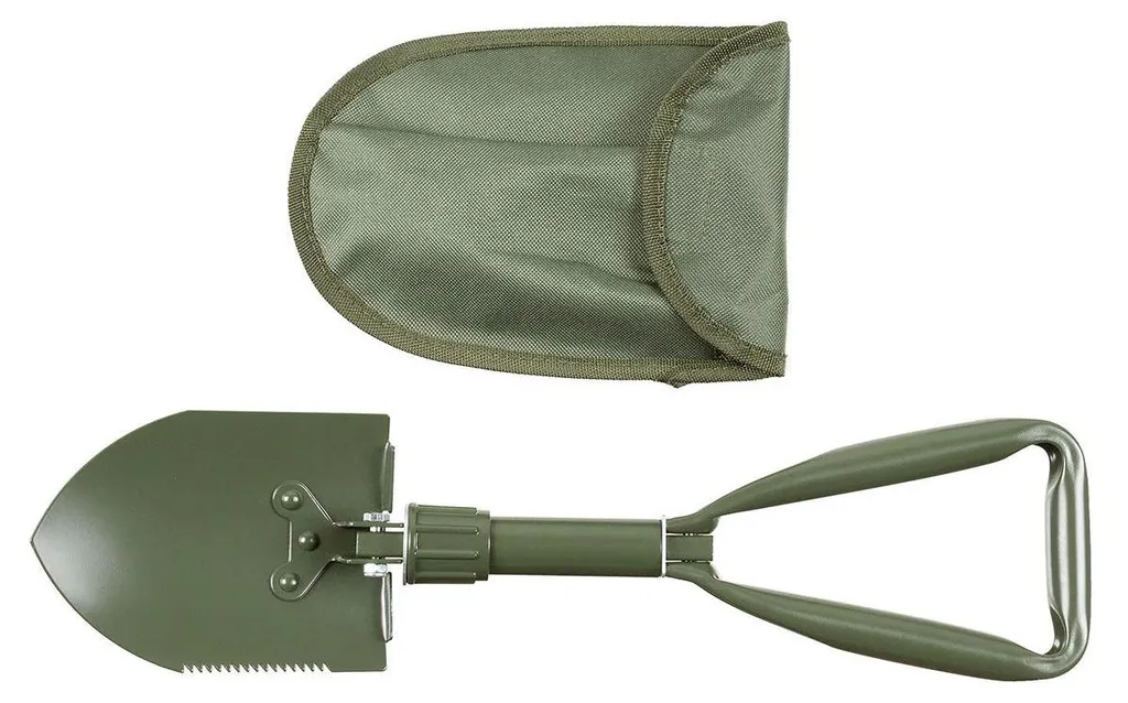 Pelle de camping pliable 3 pièces vert olive polyvalente pour jardin