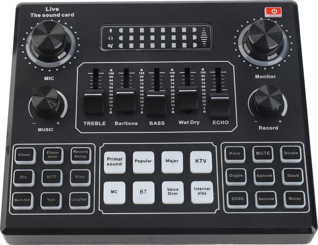 Set Registrazione Audio Professionale: Microfono a Condensatore e Mixer