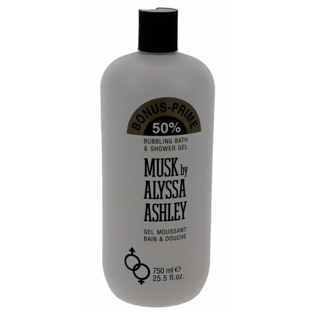 Alyssa Ashley Musk Bubbling Bath & Shower Gel 750 ml UNISEX Image du produit 