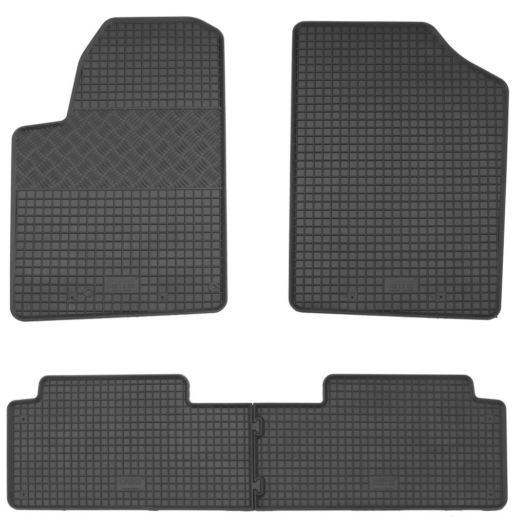 Gummifußmatten Set 4-teilig für Citroen Berlingo (4/1999-2007), schwarz