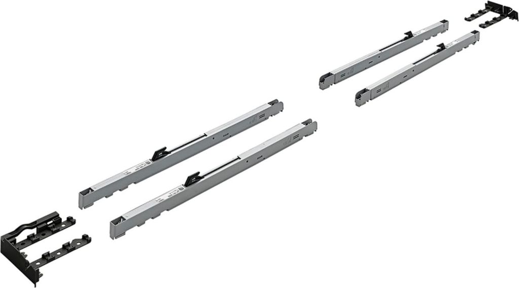Hettich Schiebetür Dämpfer TopLine XL Silent System Dämpfungs-Set, 2-türig 30-80kg, schwarz