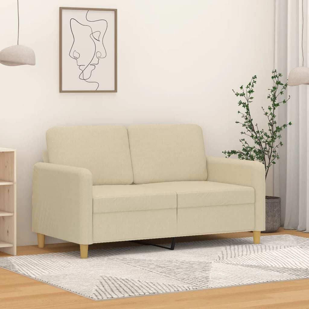 CLORIS 2-Sitzer-Sofa Creme 120 cm Stoff, 21,8 kg Produktbild 