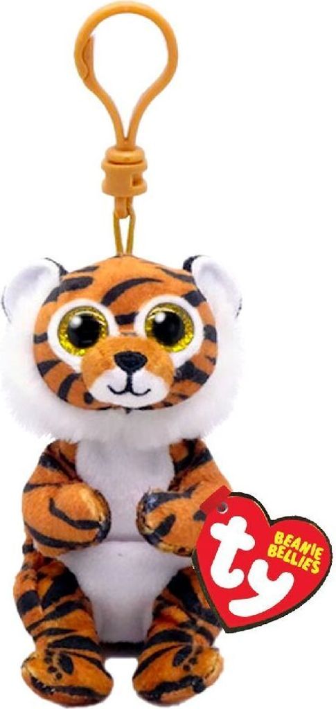 ty Beanie Bellie Clips - Schlüsselanhänger Tiger Clawdia - ca. 9,5 cm