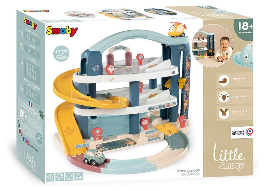 Smoby Spielzeuggarage Little Smoby Luxus Garage mit Auto Produktbild 