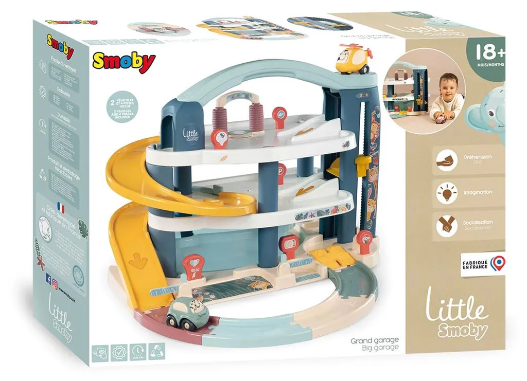 Smoby Petit Smoby Maxi Garage 140203 : Premier circuit auto complet - 13