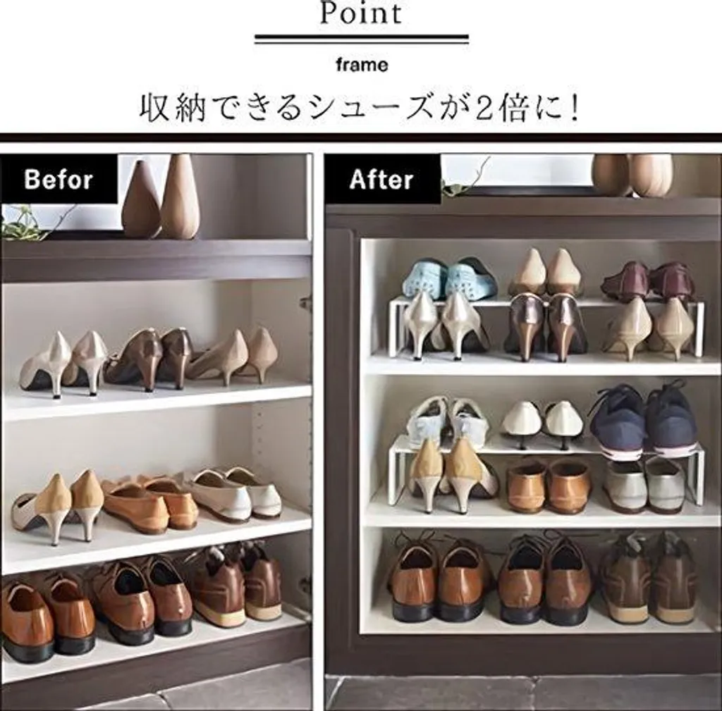 Étagère à chaussures structure noire - Stop au désordre, rangement efficace