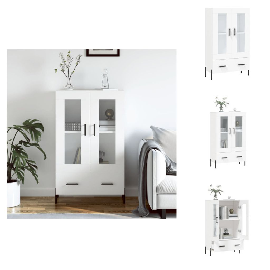 vidaXL Highboard Weiß 69,5x31x115 cm Holzwerkstoff - Sideboards