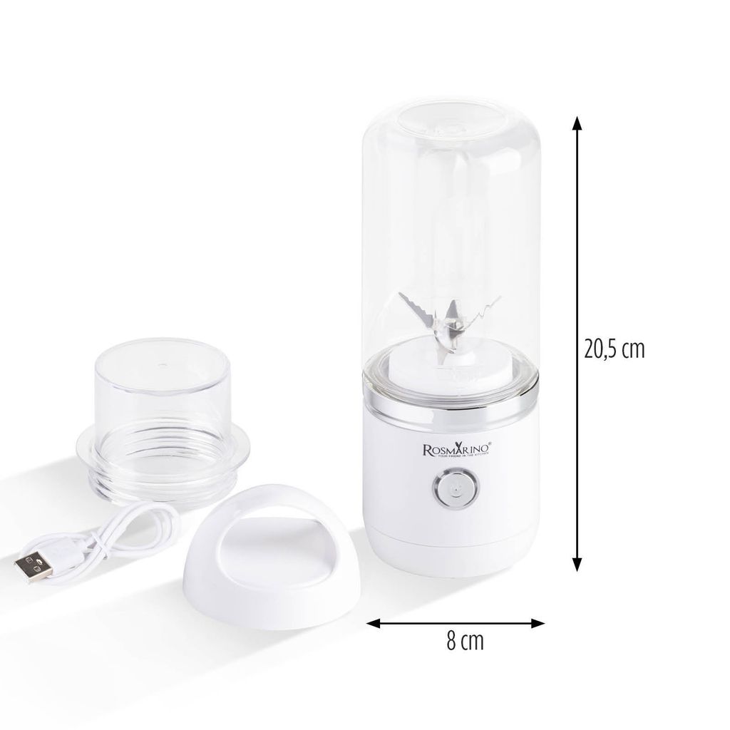 Tragbarer Mixer Rosmarino NutriMax 2 GO - weiß