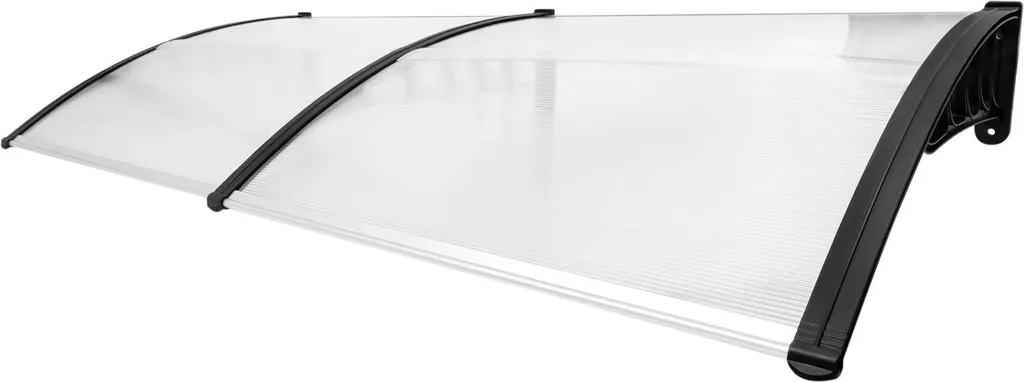 Pensilina Moderna Trasparente 90x200 - Design Minimal per Esterni