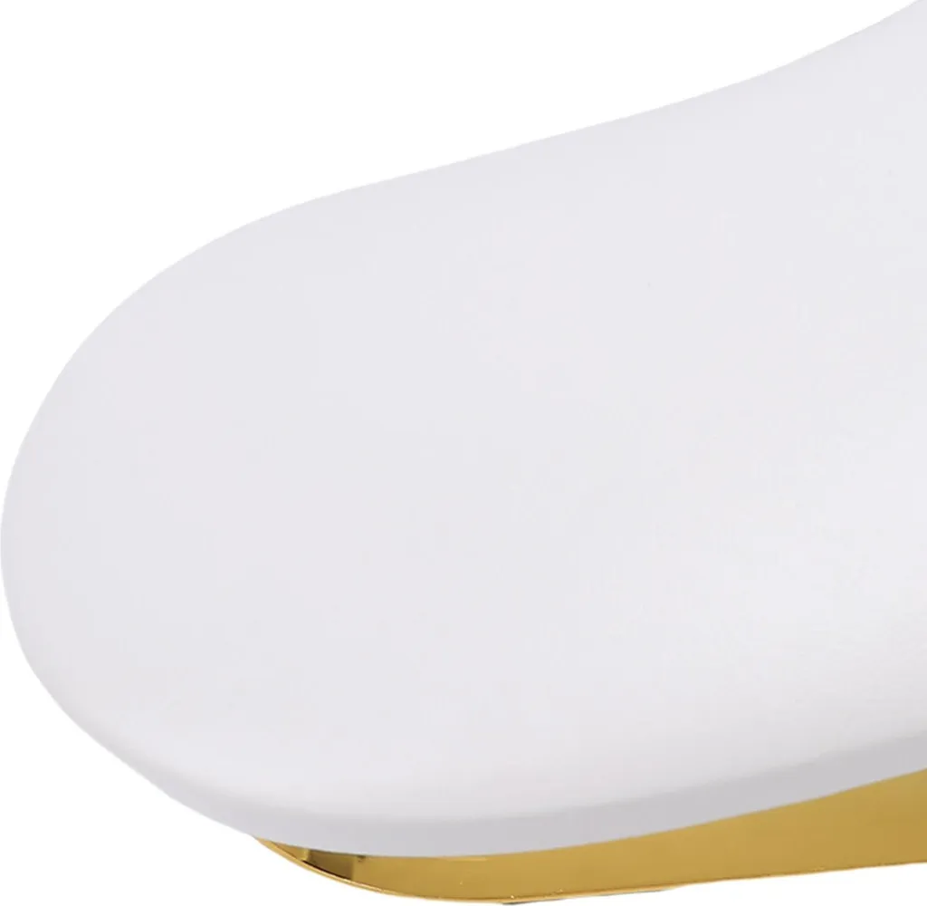 Repose-main ongles cuir Tech-PU blanc avec support mobile réglable U