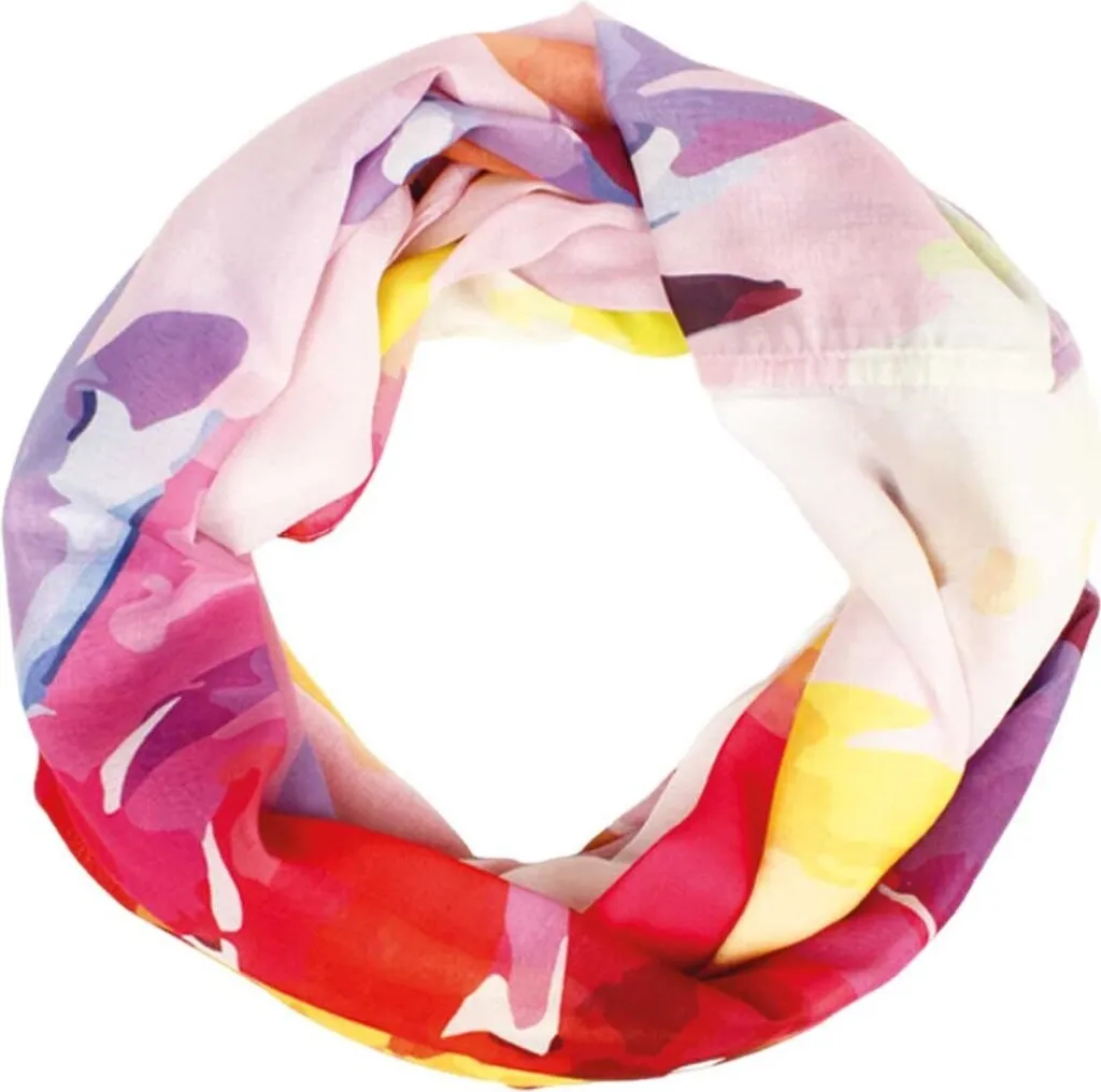 Sciarpa Rotonda Samaya Stampa Digitale - Accessorio Moda Donna Loop