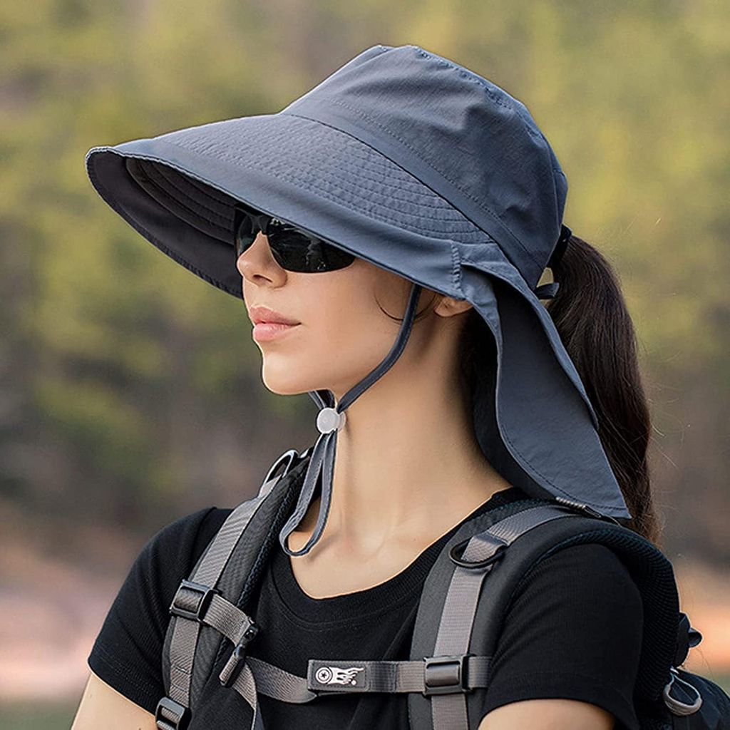 Sonnenhut Damen mit Nackenschutz-UV Schutz Breite Krempe Produktbild 7