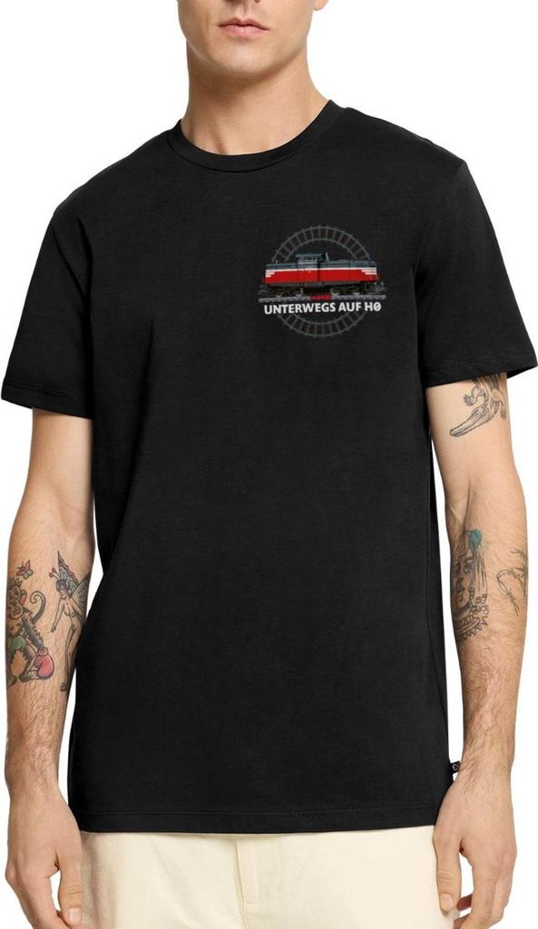 Spreadshirt Märklin Unterwegs Auf H0 Männer Premium T-Shirt, S, Schwarz