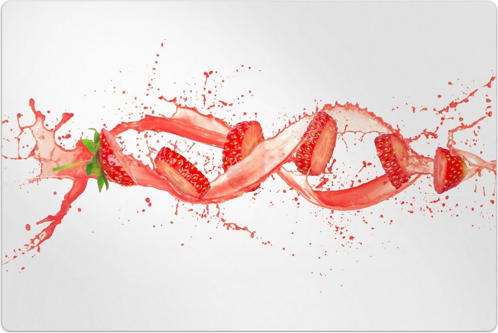 Küchenmatte 100x150 cm Vinylmatte Bodenmatte Dekoration -Splash Früchte Spritz