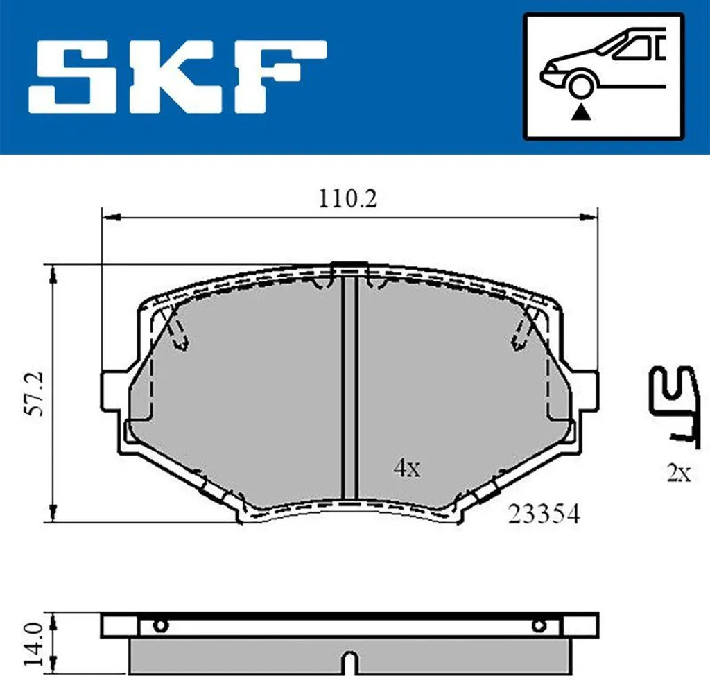 Finis les bruits de freinage : Plaquettes SKF VKBP 80564 A pour MX-5