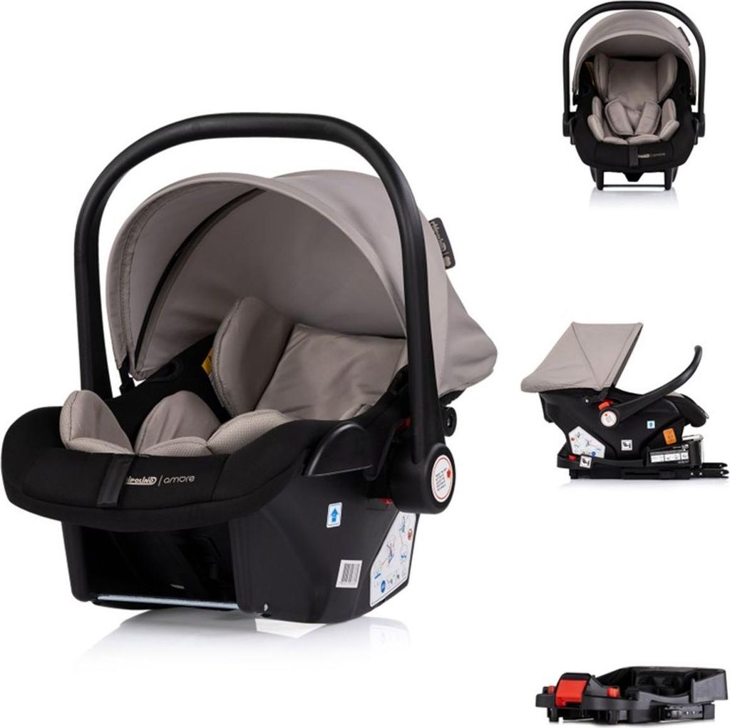Chipolino Set Babyschale Isofix-Basis-Station Amore i-Size Gruppe 0+ (0 - 13 kg) braun