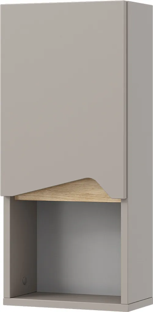 Armoire Vicco Marelle Grège 30x67 cm avec Porte et Compartiment 47659