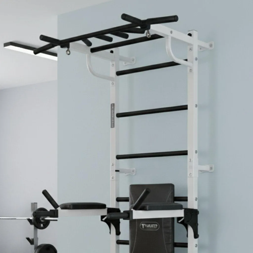 Espalier de gymnastique enfant Gamma Workout blanc pour chambre
