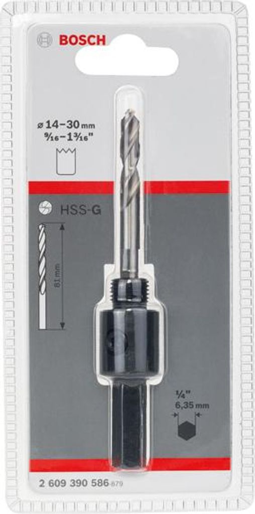 Sechskantadapter, 1/2-Zoll 20 UNF, 14 - 30 mm, SW 1/4-Zoll