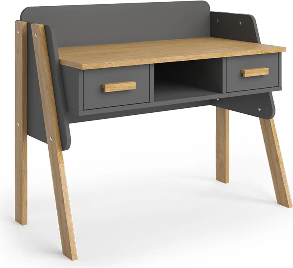 Optimisez votre Petit Bureau Vitalispa Malia Gris 97x51cm Gain de Place