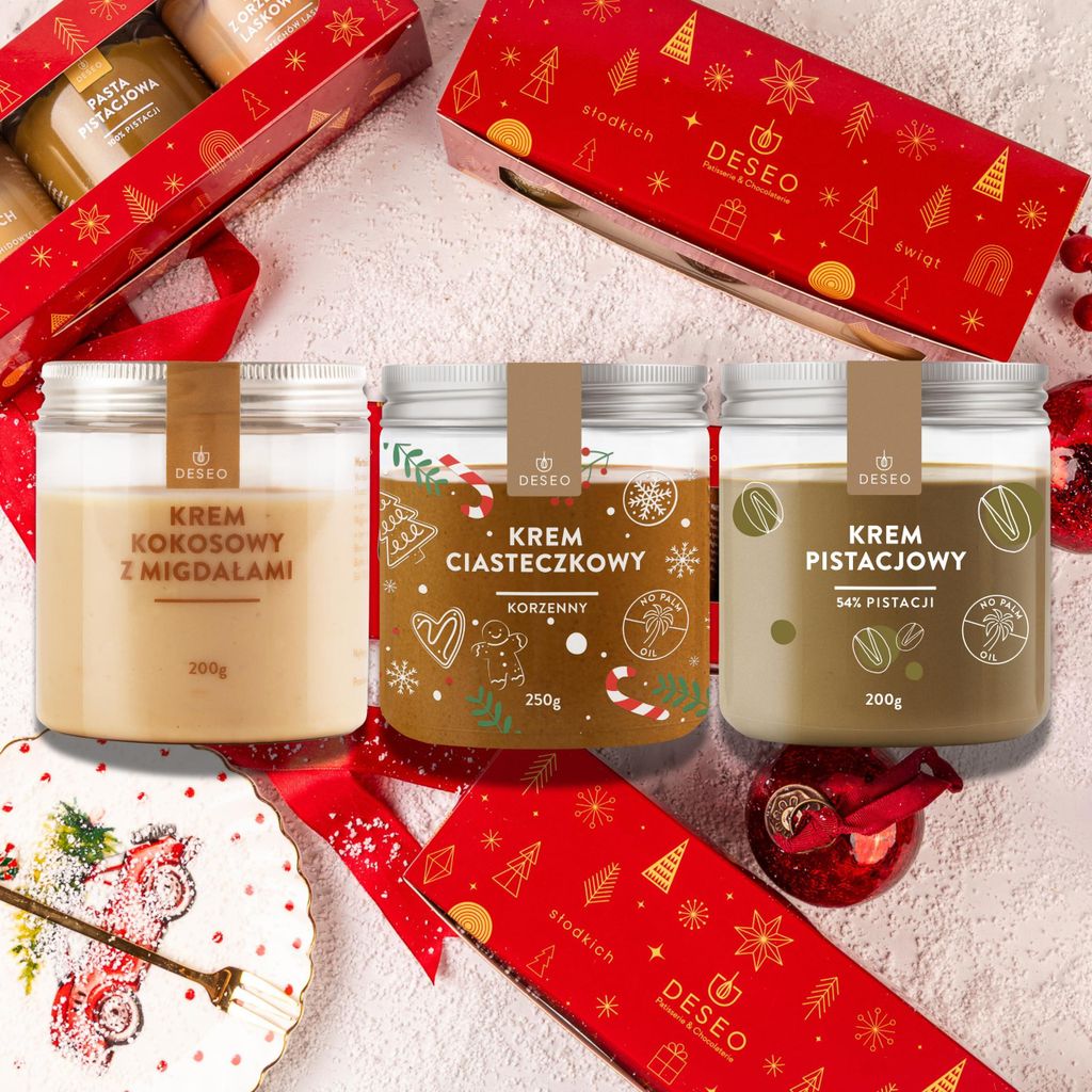 ORIGONUTS by DESEO - Weihnachtsgeschenk - Feinkost Geschenkset mit Nussmus, Nusscreme - Geschenk zu Nikolaustag, Weihnachten für Frauen und Männe...