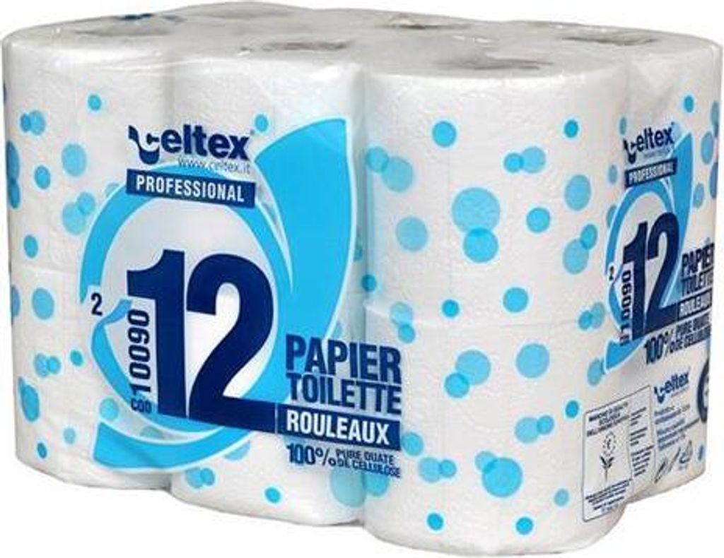 Toilettenpapier Celtex Professional 180 2-lagig weiß - 12 Stück