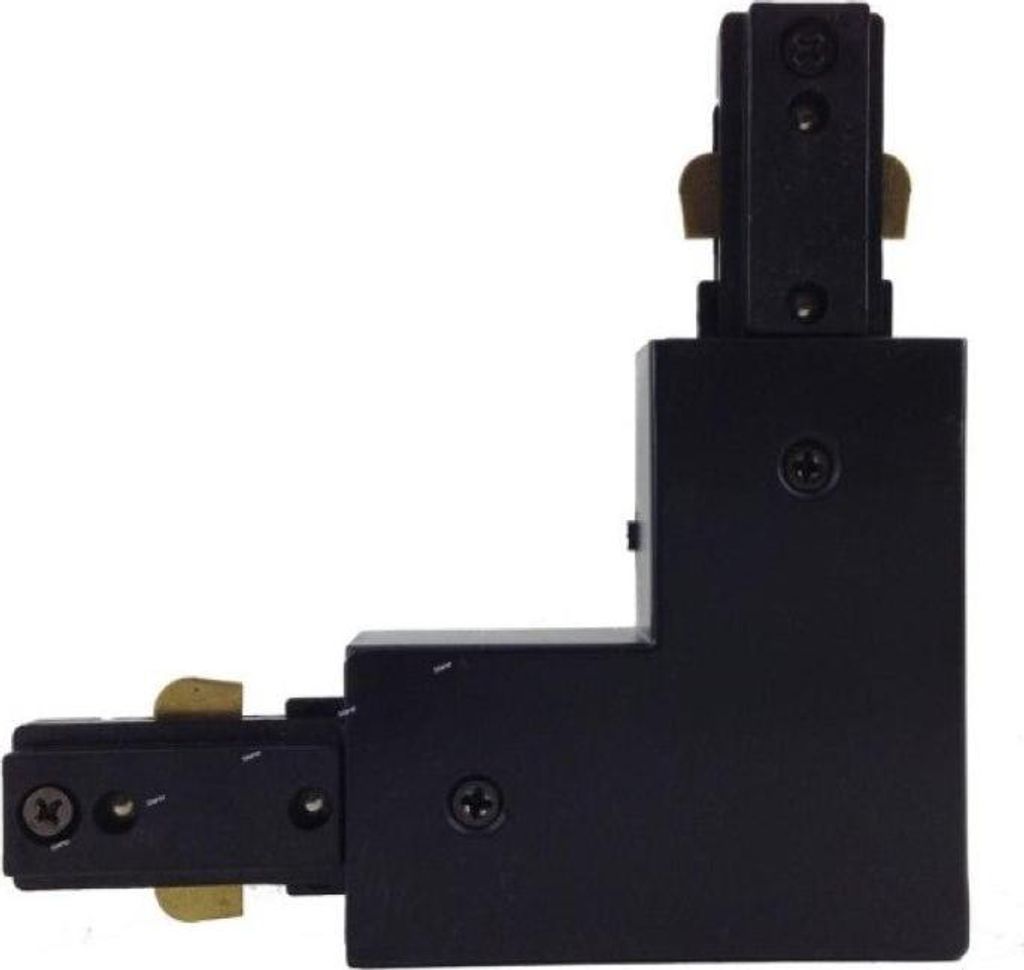 Verbinder Winkel 90° Schiene Einphasig SCHWARZ