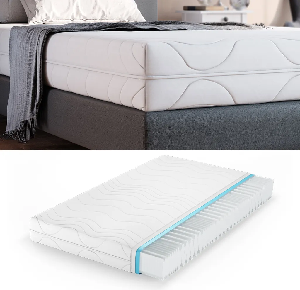 Matelas Vitalispa 120x200cm 20cm de hauteur mousse froide Blanc Confort