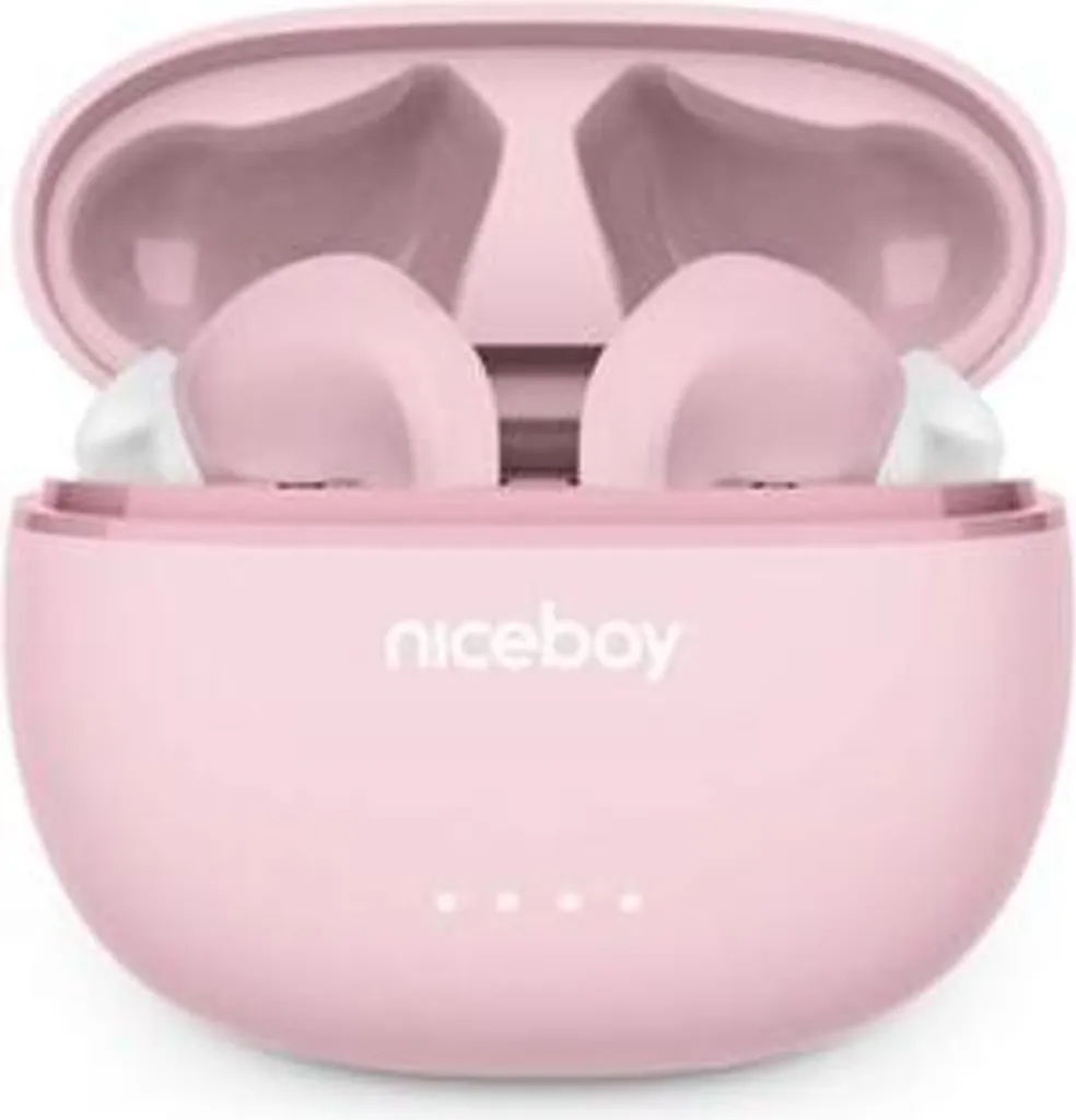Niceboy HIVE Pins 3 ANC Écouteurs Intra-auriculaires Rose avec Autonomie 30h