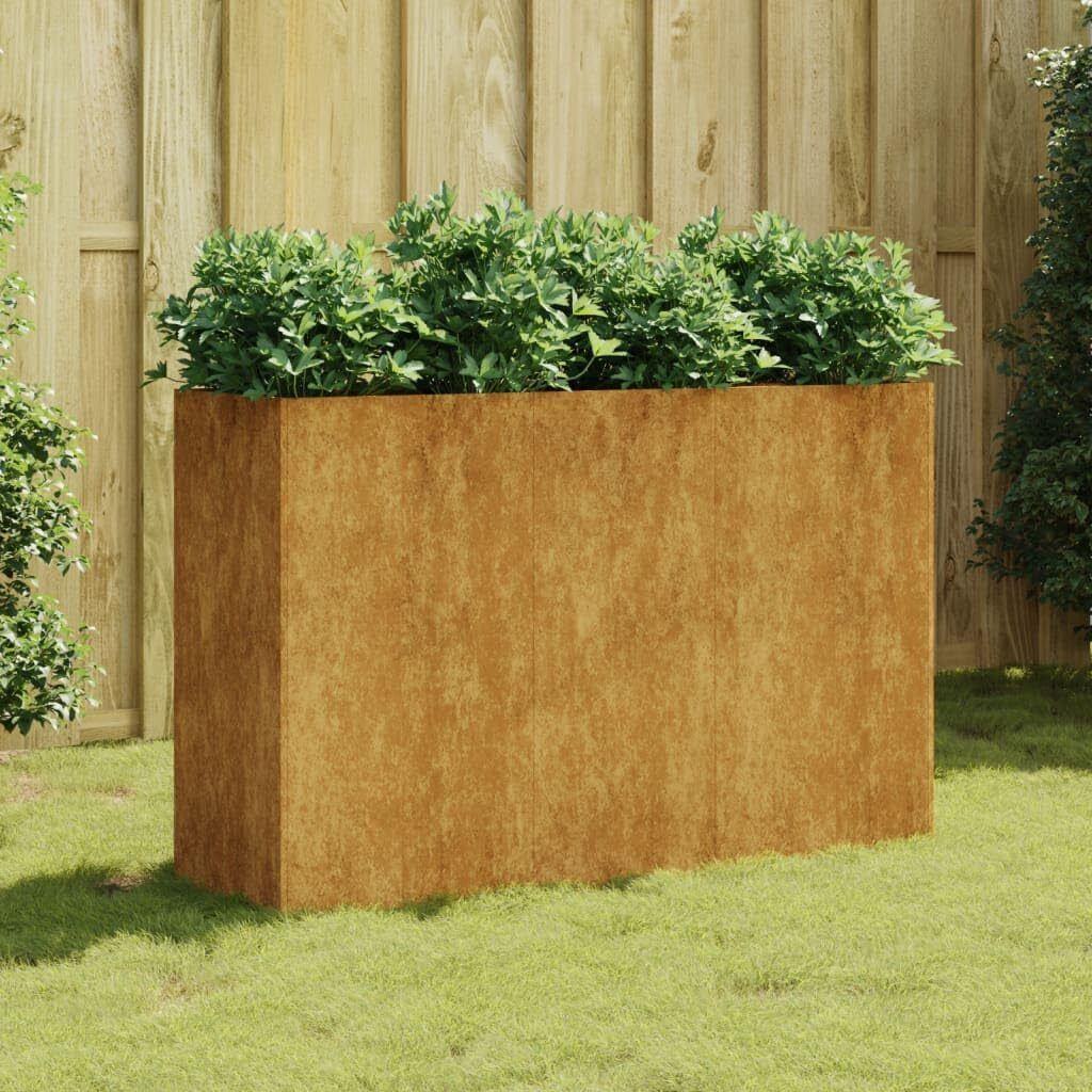 DELUKE® Hochbeet Cortenstahl WOLI | Unten offen | Hochbeet Produktbild 2