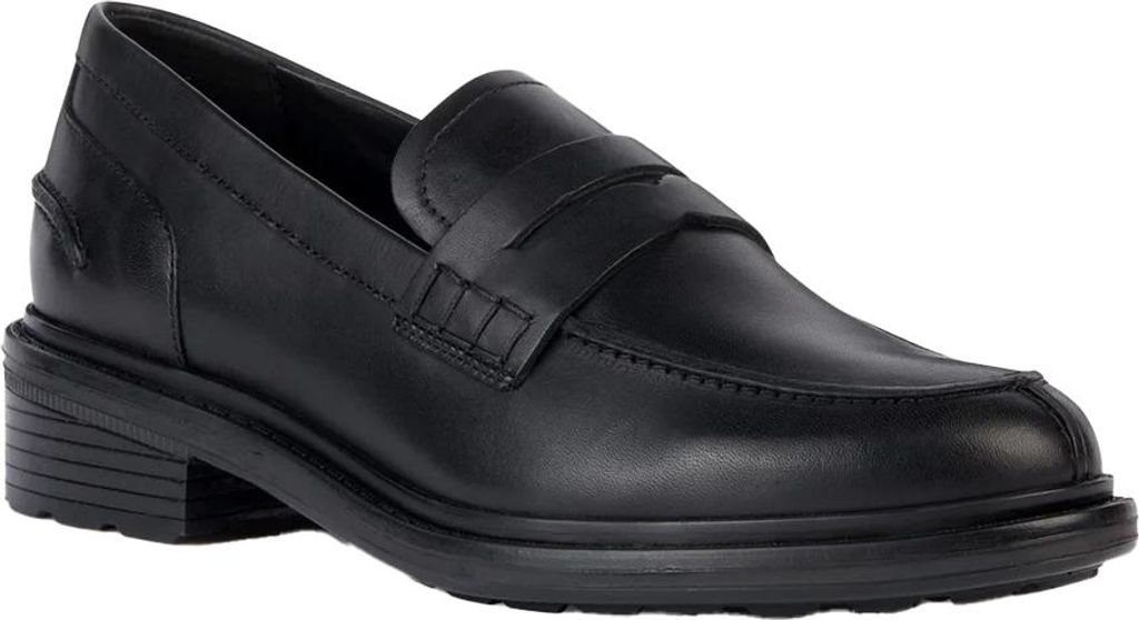 Geox - "Walk Pleasure" Mokassins für Damen, Leder FS12313 (37 EU) (Schwarz)