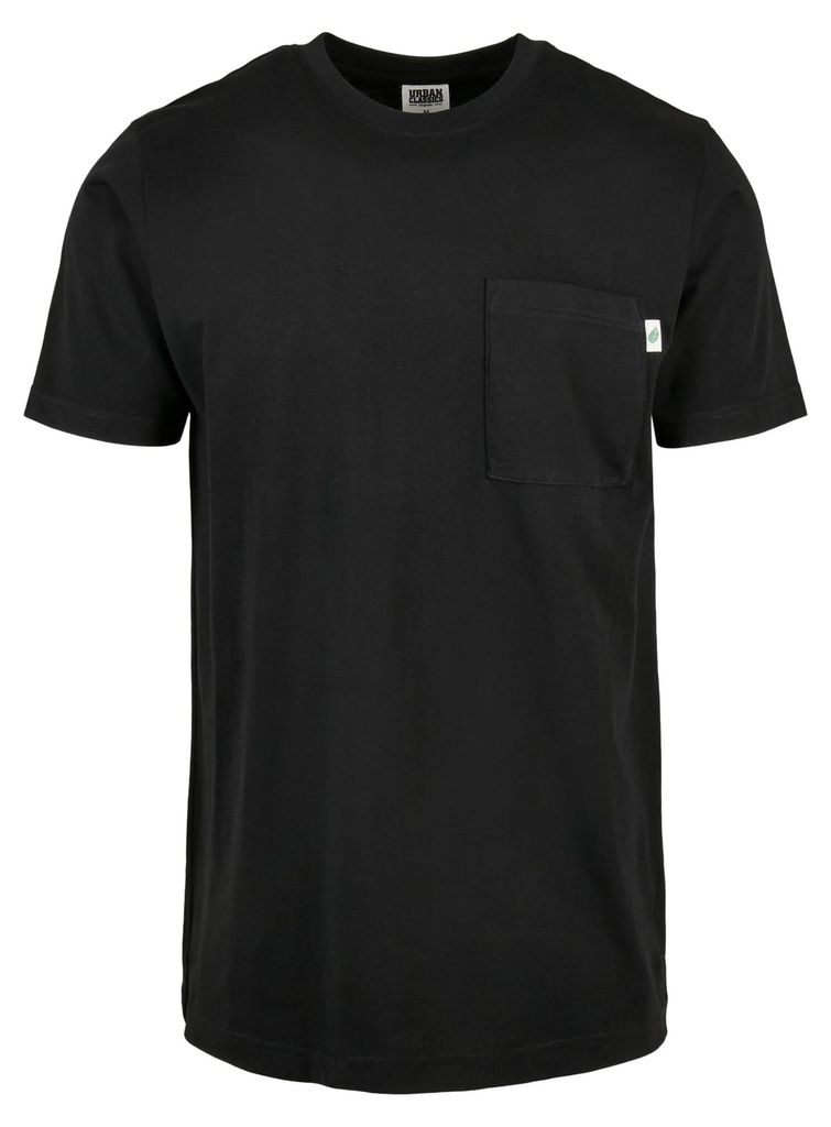 Urban Classics - "Basic" T-Shirt Brusttasche für Herren TN973 (3XL) (Schwarz)