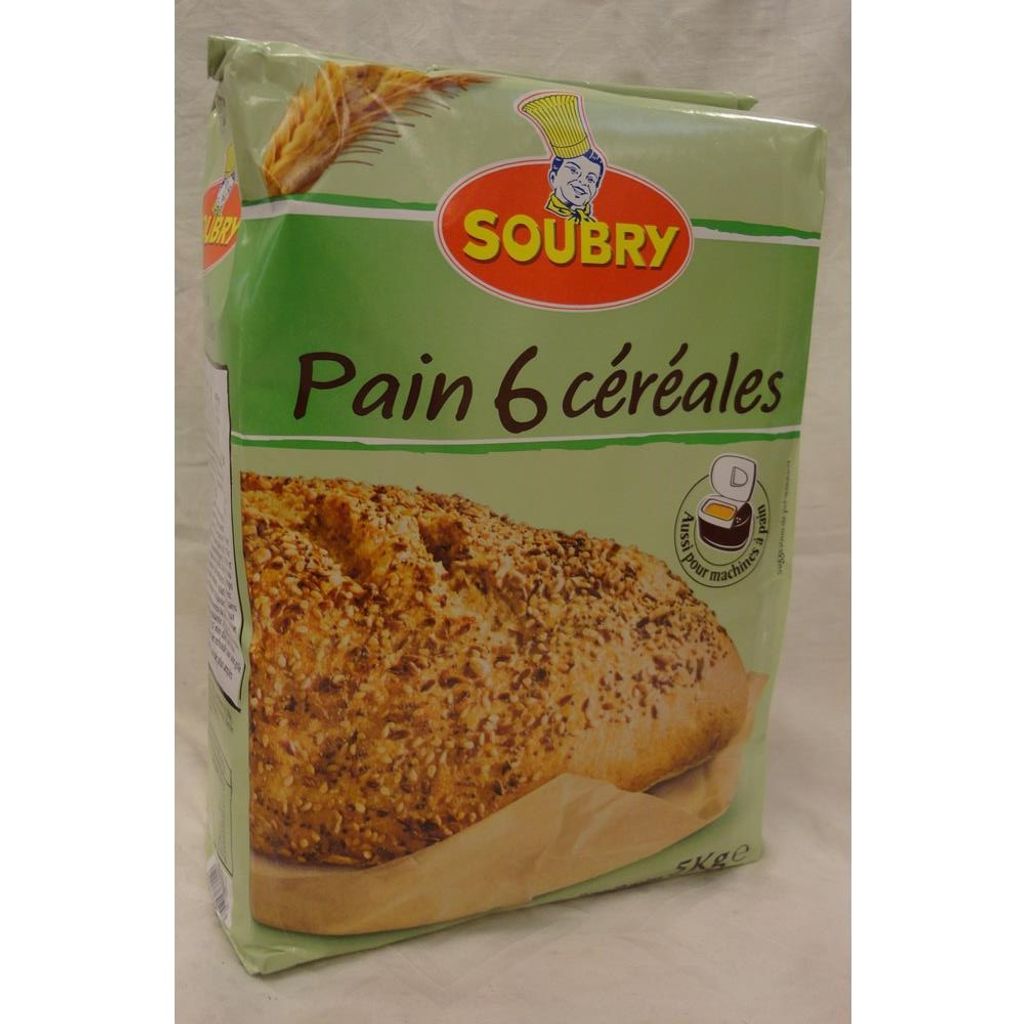 Soubry Pain 6 Céréales 5000g Packung (Vollkornbrot Mehl)