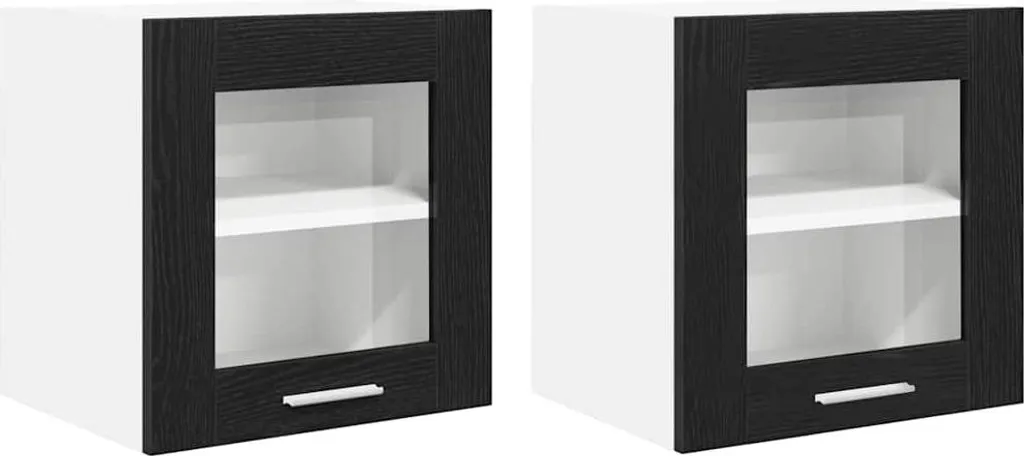 Offerta Set 2 Pensili Rovere Nero 40x31x40 | Stock Limitato