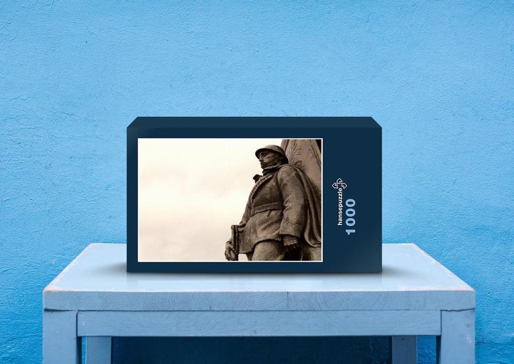 hansepuzzle 54539 - Statue Puzzle, 1000 Teile, Hintergründe, 60,0 x 46,0cm mit hochwertiger Aufbewahrung, Kartonbox und wiederverschließbarem Beutel