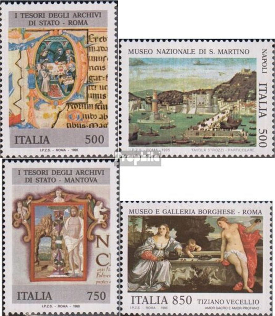 Briefmarken Italien 1995 Mi 2377-2380 (kompl.Ausg.) postfrisch Kunstschätze