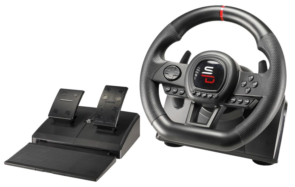 Superdrive - Rennlenkrad SV650 Racing Wheel lenkräd mit Pedalen, Shift & Vibration - Xbox Series X/S, Switch, PS4, Xbox One, PC, PS3