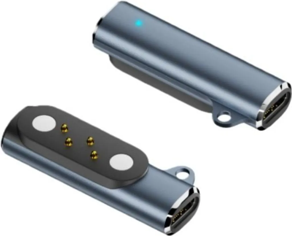 2x Adattatore Magnetico Ricarica Cuffie Shokz - Convertitore USB C Blu