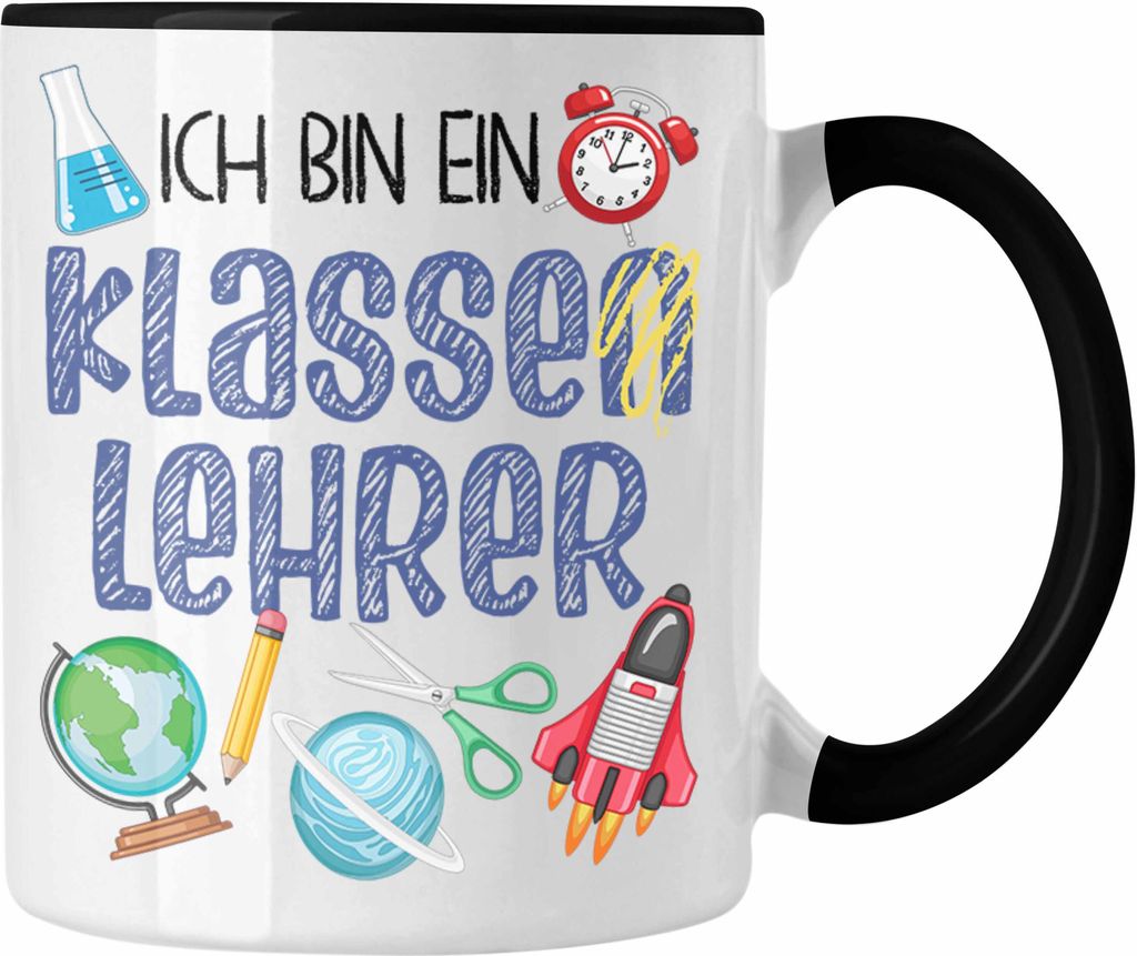 Trendation - Klassenlehrer Tasse Geschenk Klasse Lehrer Spruch Abschiedsgeschenk Bester Lehrer Geschenkidee (Schwarz)