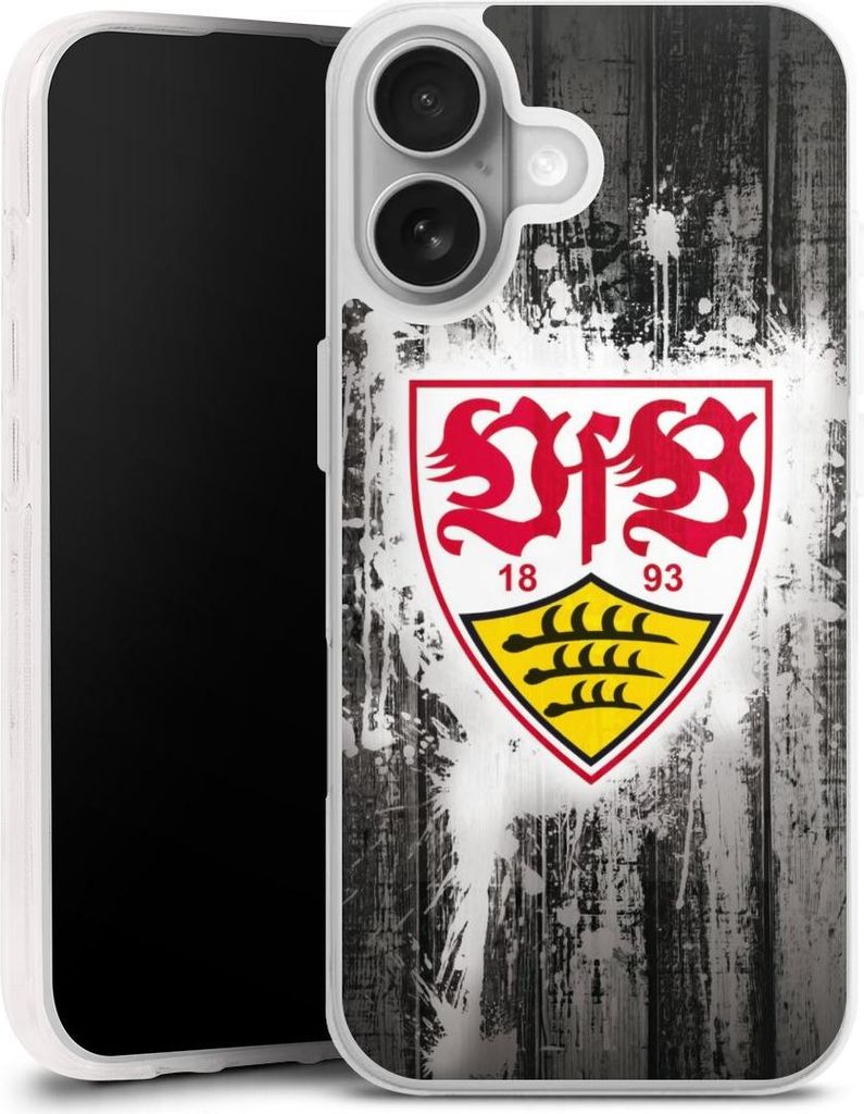 DeinDesign Handyhülle für Apple iPhone 17 Silikon Hülle Case Smartphone Schutzhülle Bundesliga Offizielles Lizenzprodukt VfB Stuttgart