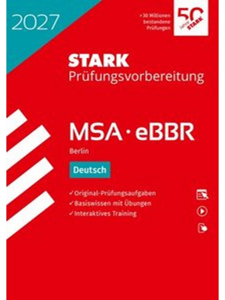 STARK Deutsch - MSA/eBBR 2027 Berlin - Prüfungsvorbereitung Immagine del prodotto 