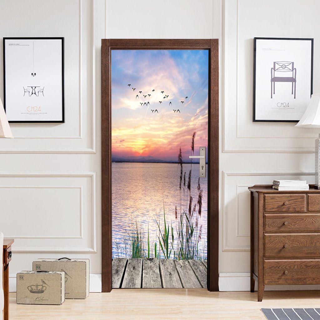 Türtapete AstraDesign 88×200 cm „See Motiv“ – Produktbild 