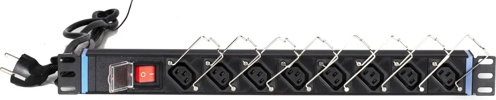 Alimentation PDU 8 Prises C13 pour Baie Informatique DSIT 1U Noir