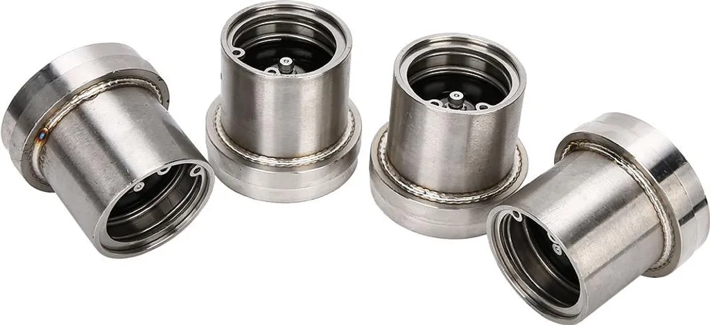 Kit 4 Protections Moyeu 2,441 Pouces Inox pour Remorque Bateau et Moto