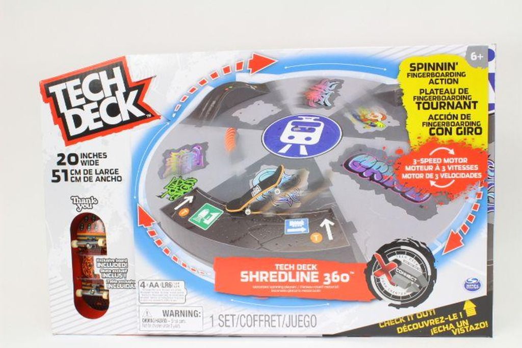 Tech Deck Shredline 360 drehbarer Skatepark-Bausatz Produktbild 