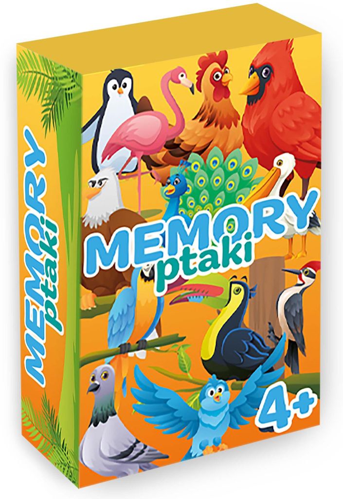 Känguru Memory Vögel MINI Spiel für Kinder ab 4 Jahren, 7,2x7,8x2,3 cm